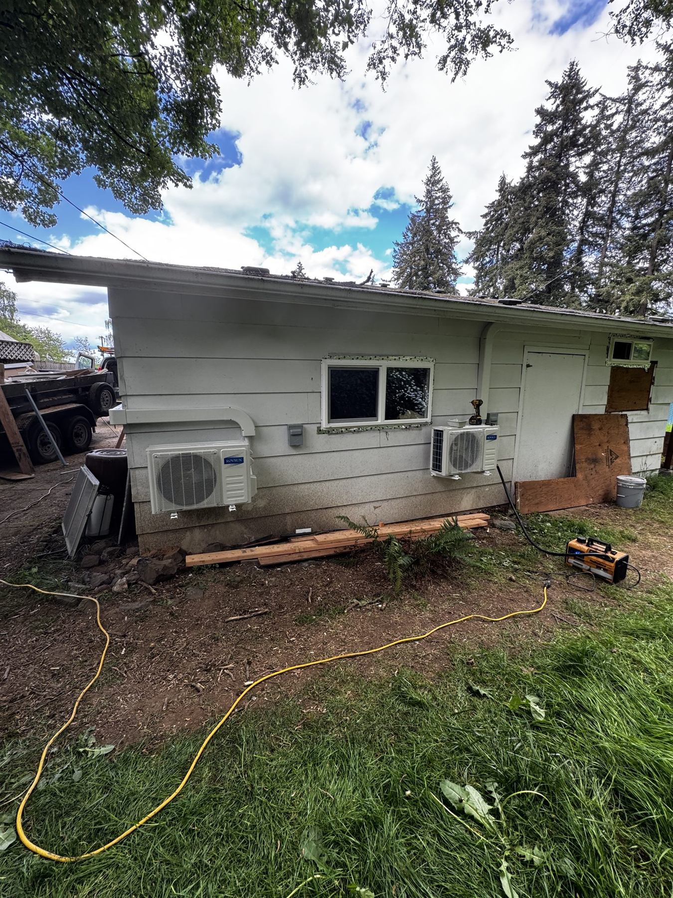Two ductless outdoor units on one house
